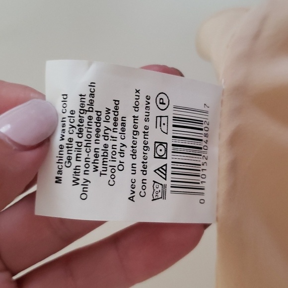 Pea in a pod maternity ombre dress tan to pink wrap dress, women's size … - Picture 6 of 7